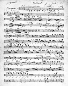 Sheet Music for the Overture to 